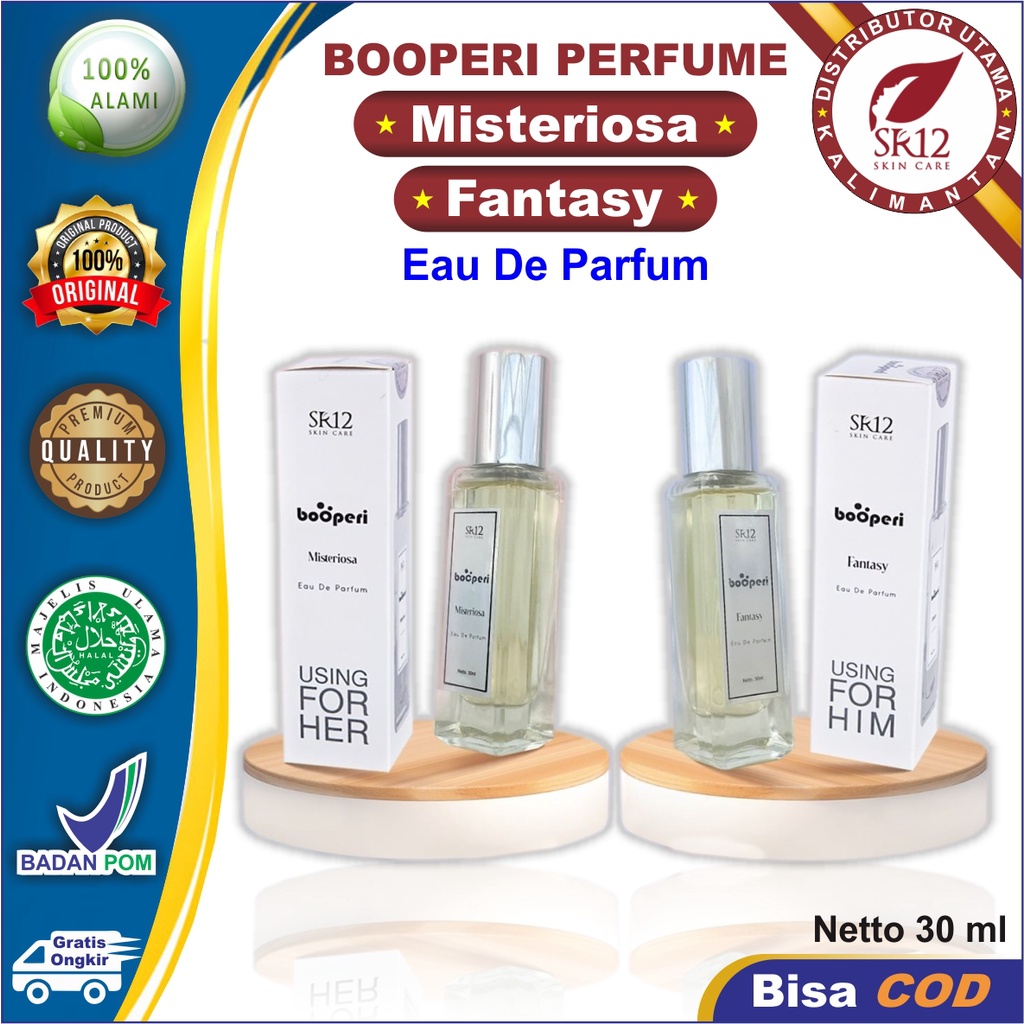 Booperi Parfum SR12 | Misteriosa Parfum Wanita | Fantasy Parfum Pria | Eau De Parfum | Parfum Tahan Lama | Parfum SR12 | Parfum Booperi | Parfum Badan | Booperi Perfume SR12 | Parfum | Wewangian | Parfume | SR12 Parfum | Pengharum Badan | Parfum BPOM