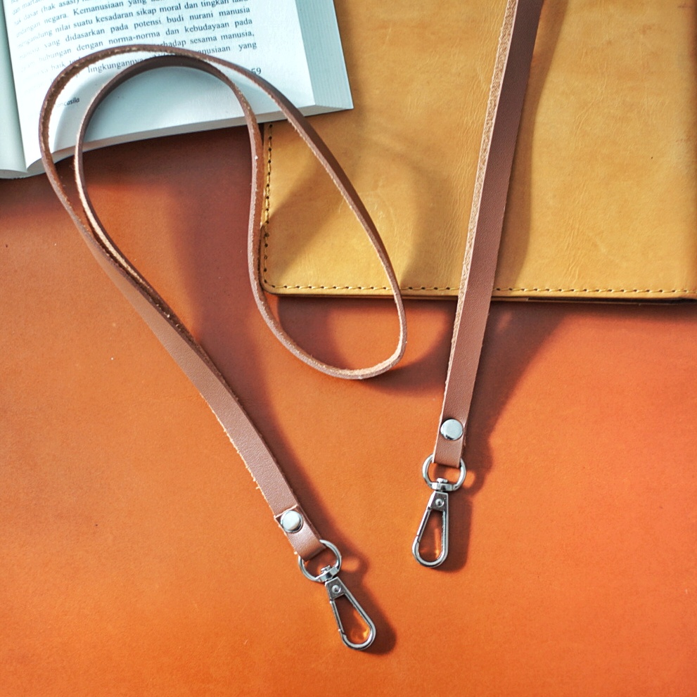 

Tali lanyard id cardkulit PU tebal