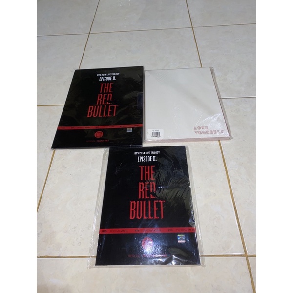 OFFICIAL BTS EP II. THE RED BULLET (TRB) PROGRAM BOOK, CLEAR FILES, BTS LOVE YOURSELF TOUR PROGRAM B