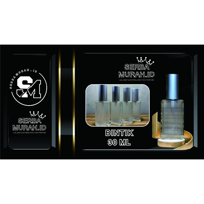 Grosir Botol Parfume Bintik 30ml (Drat/ Ulir)