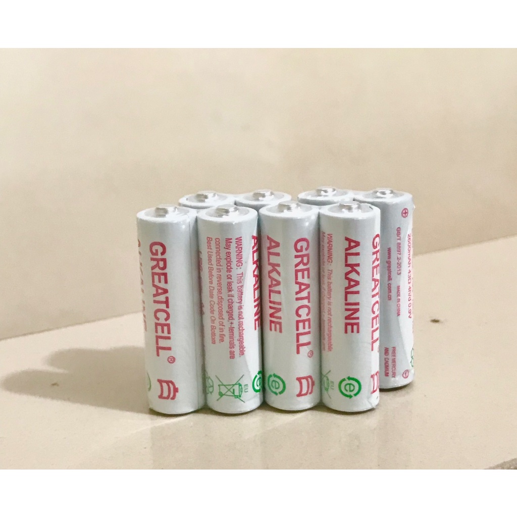 Baterai  Battery Batere Alkaline AA LR6 1.5V GREATCELL Kualitas Bagus