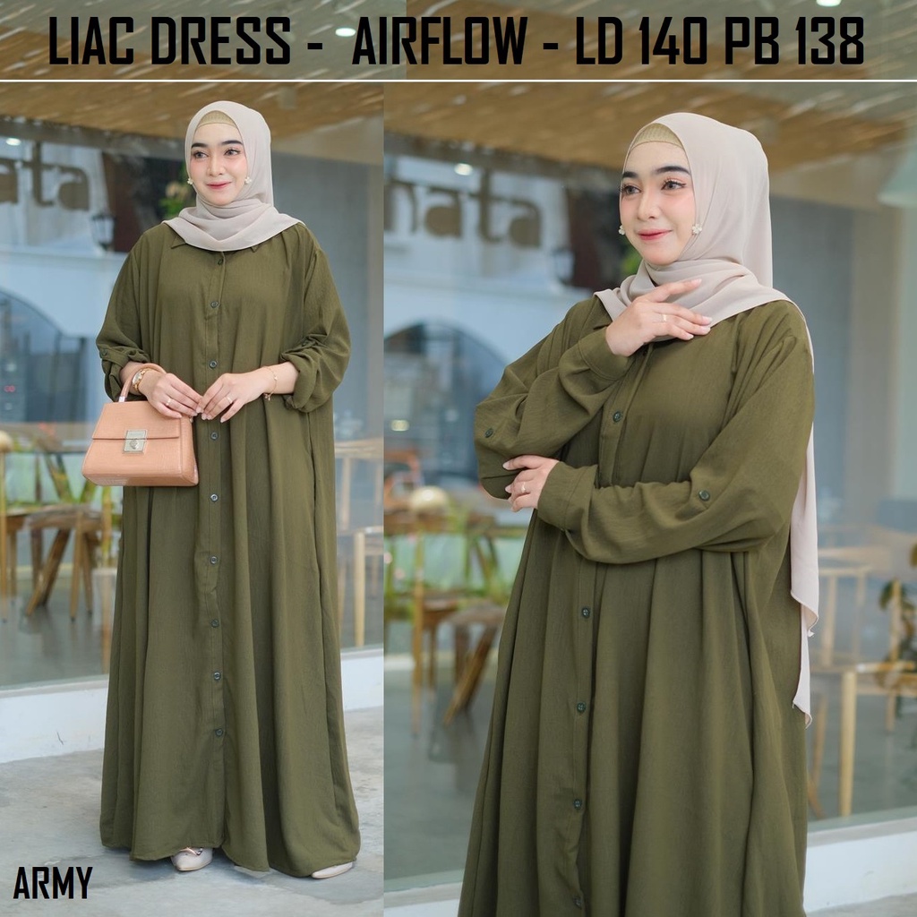 JUBAH GAMIS JUMBO LD 140 FULL KANCING DEPAN CRINKLE AIRFLOW TEBAL PREMIUM 5L