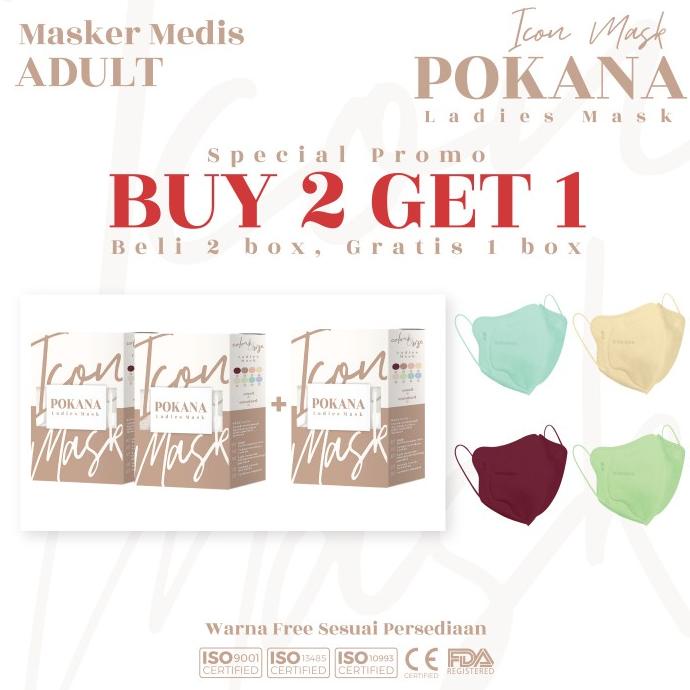 POKANA ICON ( Ladies ) 4ply Medical Mask