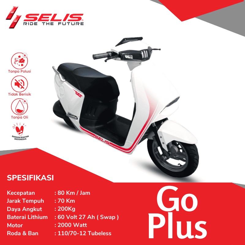 Selis Go Plus - Skuter Listrik Elektrik Canggih
