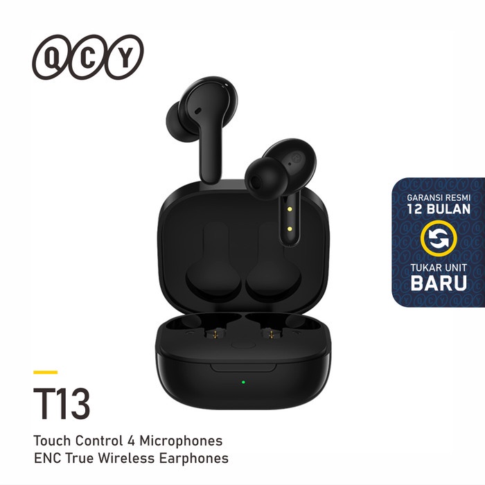 QCY T13 TWS WIRELESS EARPHONE - BLACK