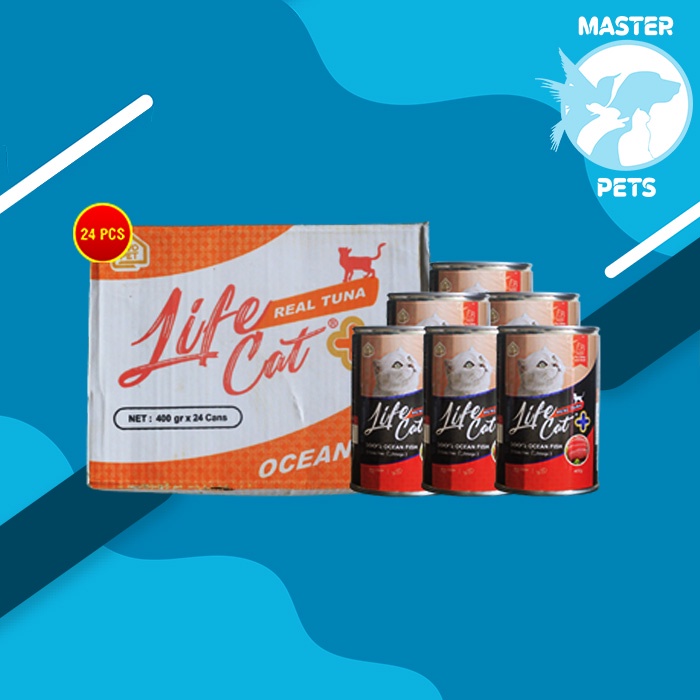 Makanan Kucing Life cat Plus Wet Food Kaleng Grosir Dus 24Pcs 400gr