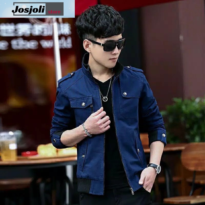 JOSJOLI_STORE/Jaket KEN KEN/Jaket Pria Dewasa Lengan Panjang/Fashion Pria Dewasa LD 110CM