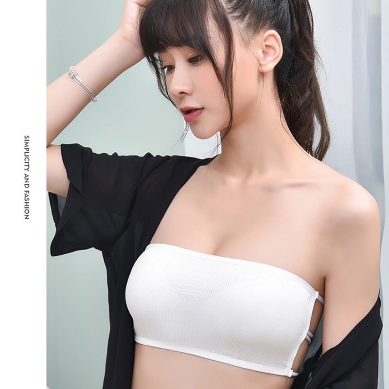 T&amp;Y Kemben Wanita 6615 Tanpa Kancing Tali Bra Sport Tanpa Busa Pakaian Dalam Wanita Sexy Fashion Korea Import Murah