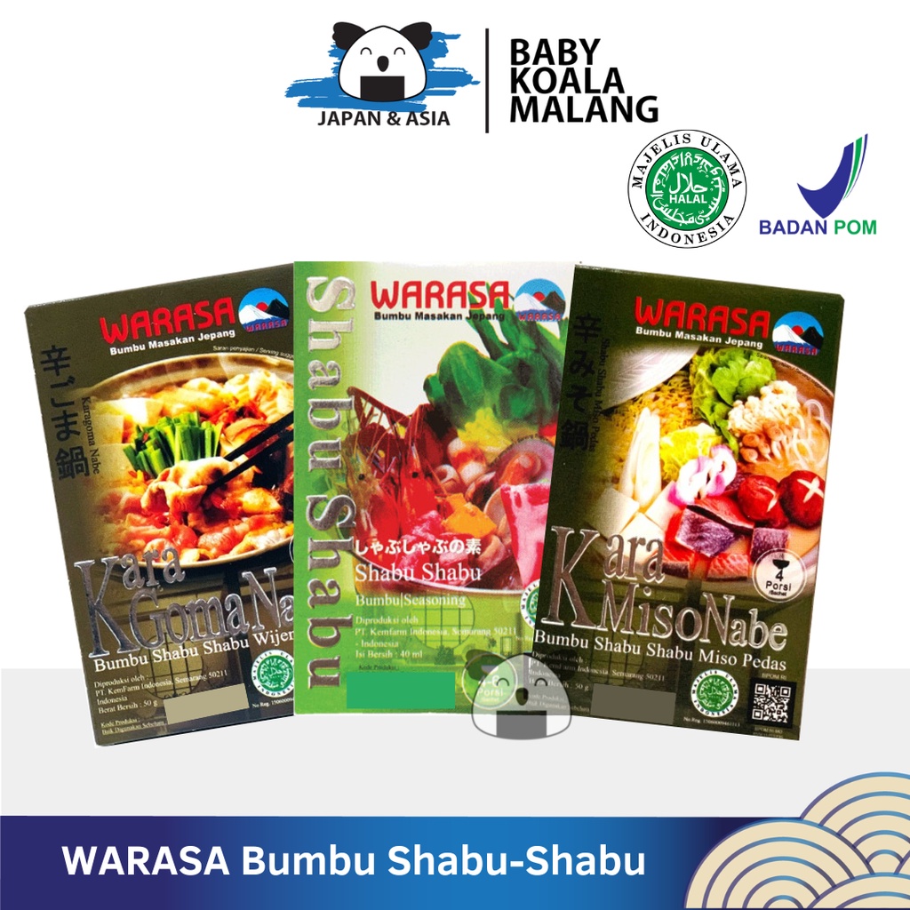 

WARASA Bumbu Shabu-Shabu Instan 50 g Halal │ Bahan Kuah Sabusabu Praktis..