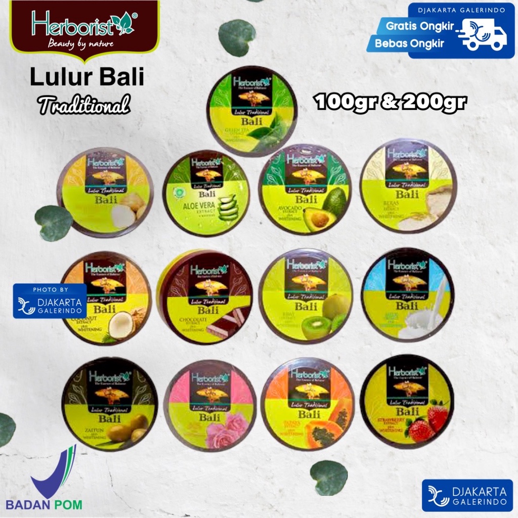 Herborist Lulur Tradisional Bali plus Whitening 100gr - 200gr