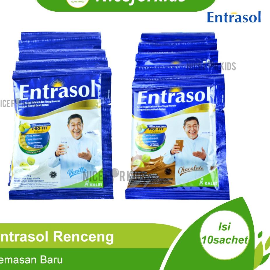 

❤[PROMO MURAH!!!]❤ Entrasol Renceng isi 10 Sachet / Susu Bubuk Tinggi Kalsium Membantu Memelihara Kepadatan Tulang