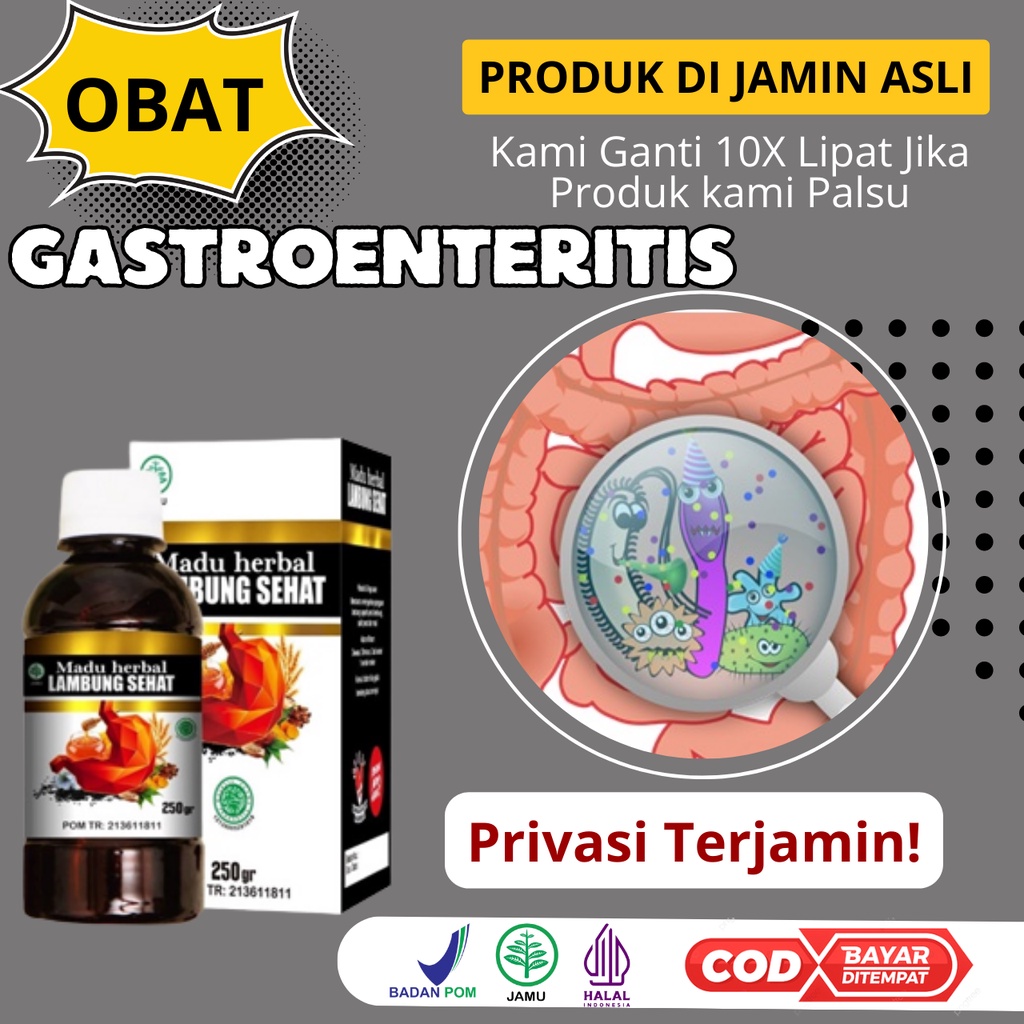 Jual Madu Herbal Lambung Sehat Obat Gastroenteritis Flu Perut Infeksi