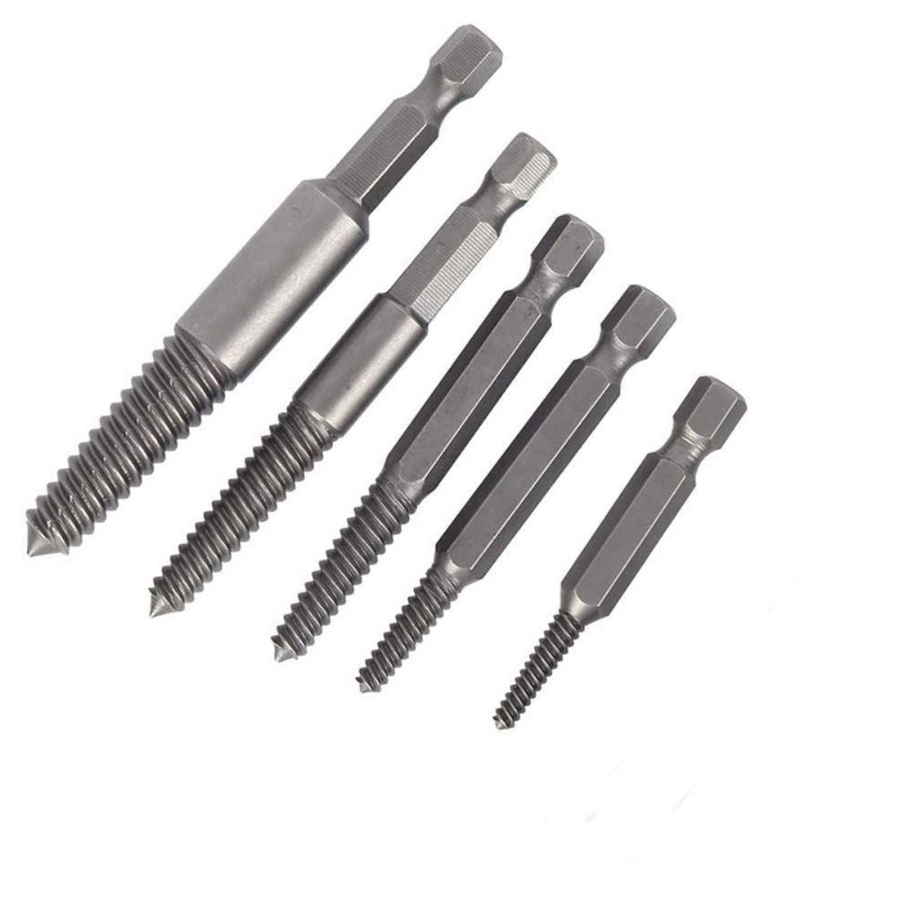 Lanfy Screw Extractor Stripped Remover Baut Demolition Tool Bit Holder Mata Obeng Water Pipe Extractor Bor Ekstensi Adapter Mata Bor Guide Set