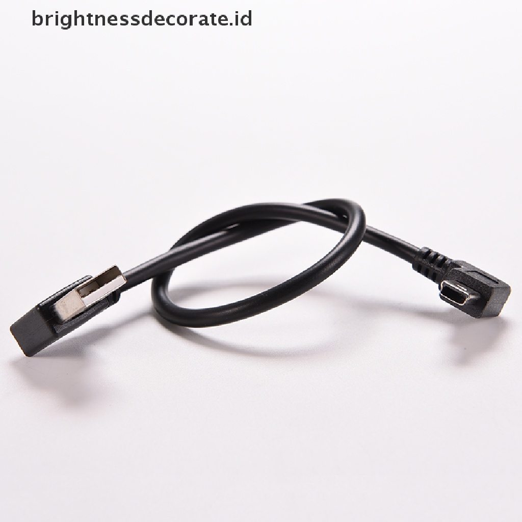 [Birth] Usb 2.0 A Right Male plug to Mini B 5P Sudut Kanan Male plug Kabel Adaptor [ID]