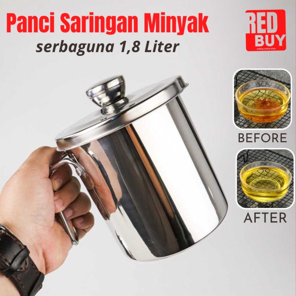 Panci Saringan Minyak Goreng COOKIT Stainless Steel