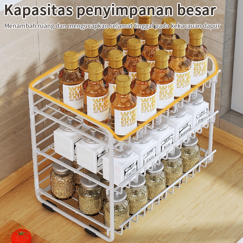 Rak Bumbu Dapur Rak Botol Bumbu Dapur Rak Rempah Rak Penyimpanan Bumbu Dapur