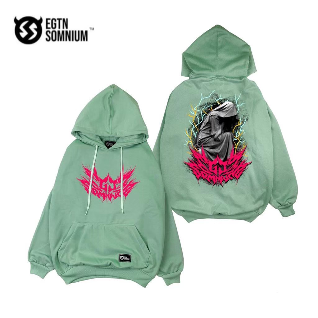 JAKET HOODIE DISTRO PRIA WANITA HIJAU MINT ORIGINAL EIGHTY NINE / HOODIE PRIA MOTIF ANIME / SWEATER HOODIE BAHAN FLEECE TEBAL / SWEATER HOODIE UNISEX