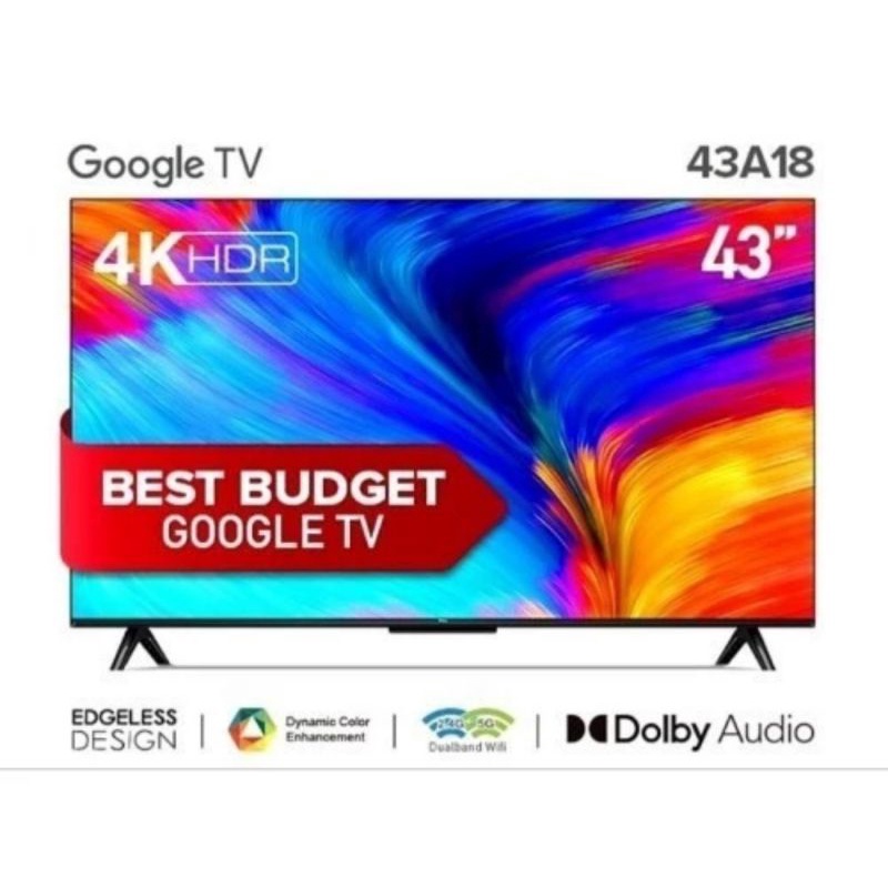 TCL Android TV 43 inch 4K UHD 43A18