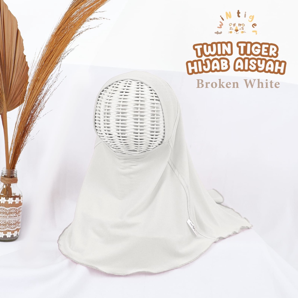 Twin Tiger Hijab Aisyah S M L Hijab Instant Lebaran / Raya Anak / Pakaian Muslim Perempuan CBKS