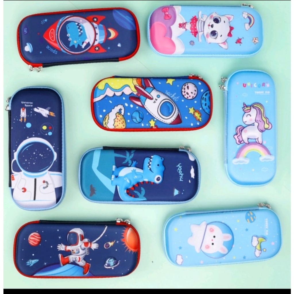 

Tempat pensil anak / kotak pensil anak 3D bahan eva anti air / tempat pensil anak karakter