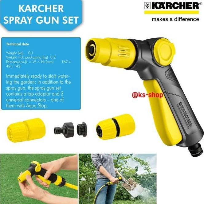 Karcher Spray Gun | Spray Gun Set Dengan Selang Coupling Dan Adaptor