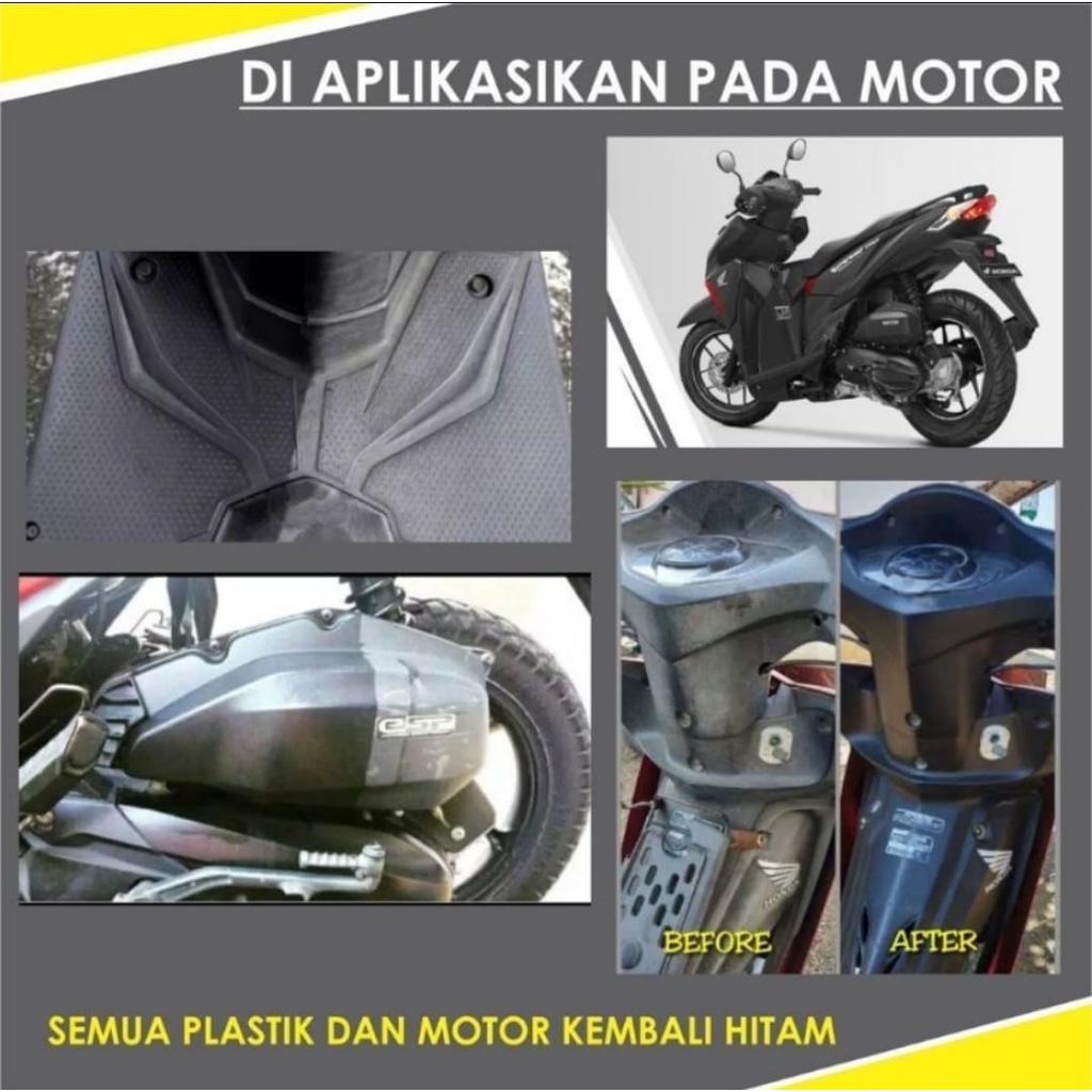 PENGHITAM BODY MOTOR PERMANEN/BODY KASAR MOBIL/BACK TO BLACK/PENGKILAP/PENGKILAT/BY MICROTECH PROTECTION