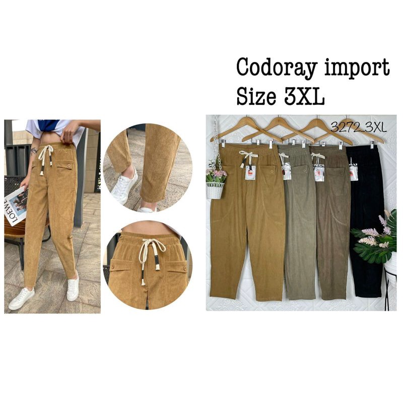 Celana Codoray Premium, Kodoray Import, celana jumbo merk GOOD 1272# XL, 3272# 3XL, 5272# 5XL, 7272# 7XL