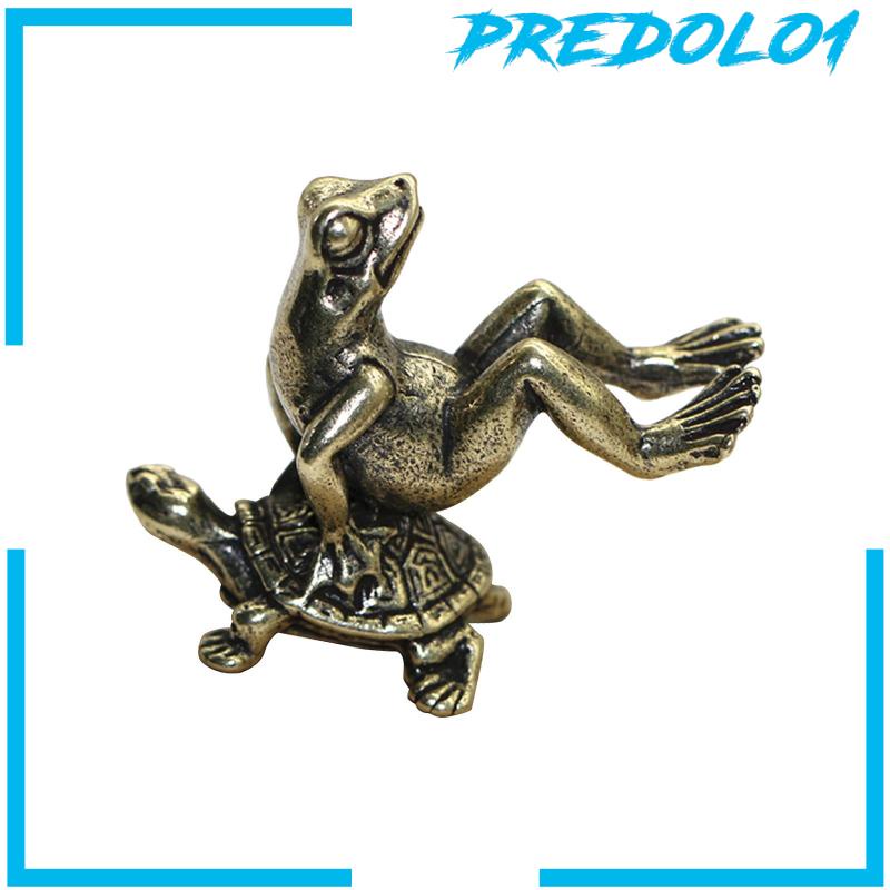 [Predolo1] Patung Kura Kodok Lucu Miniatur Alat Peraga Koleksi Dekorasi Desktop Kantor