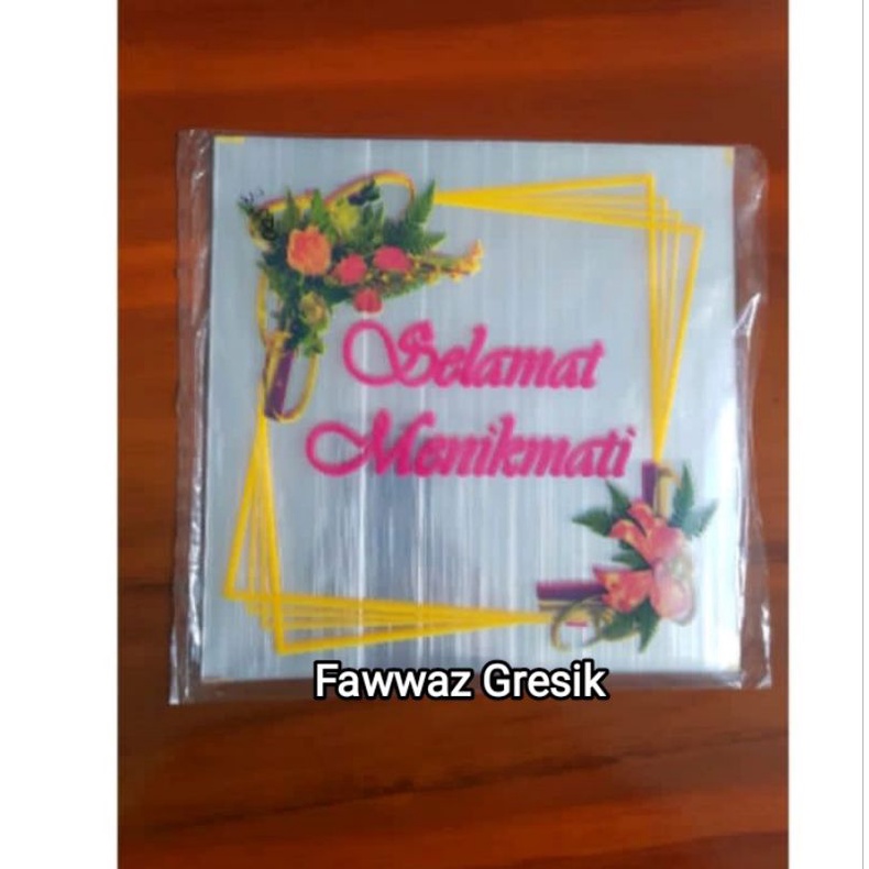 Plastik Samir Selamat Menikmati Makan Ukuran 20x20 cm isi 50 lembar