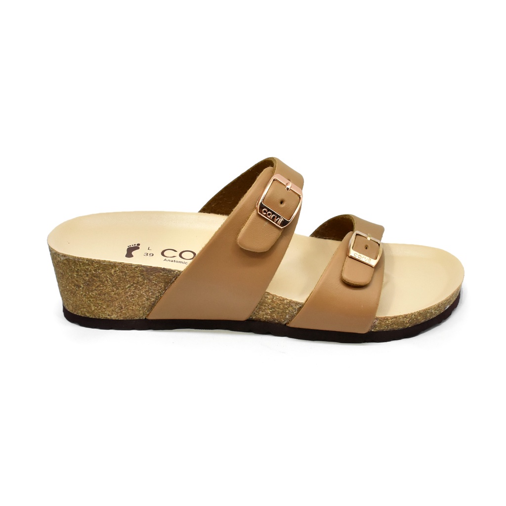 Carvil Parisian 02 L Sandal Slide Casual Wanita Stone _A108