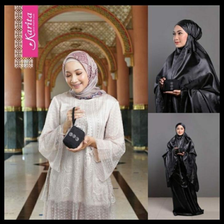 Mukena sekecil HP Petunia Karita Atas Bawah Mini Travelling Original