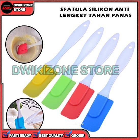 [GROSIR] SPATULA SILICONE ALAT ADUK ADONAN KUE ANTI LENGKET FOOD GRADE BPA FREE