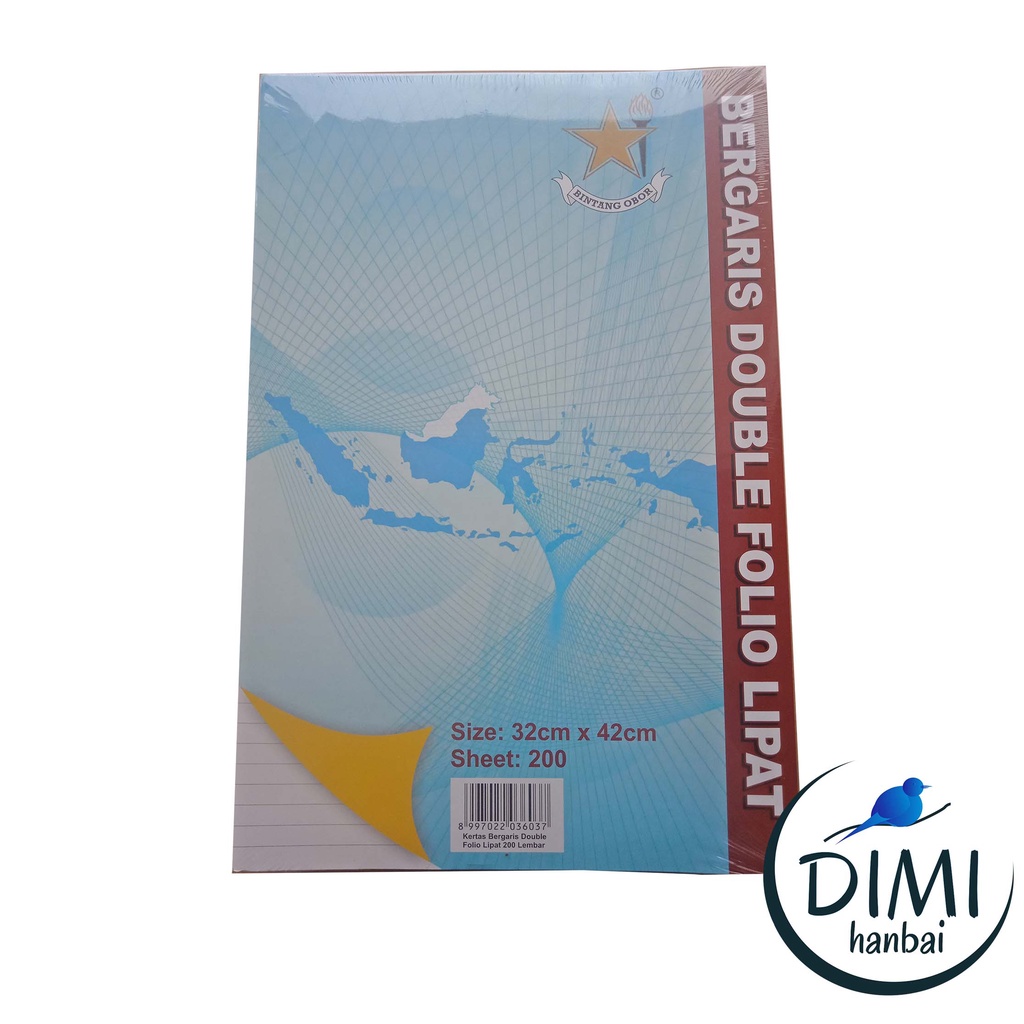 

[DIMI] Double Folio Garis Bintang Obor 1 Pack Dobel Polio