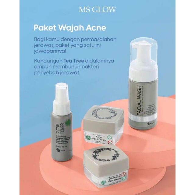 Paket Acne Ms Glow / Acne Series Ms Glow