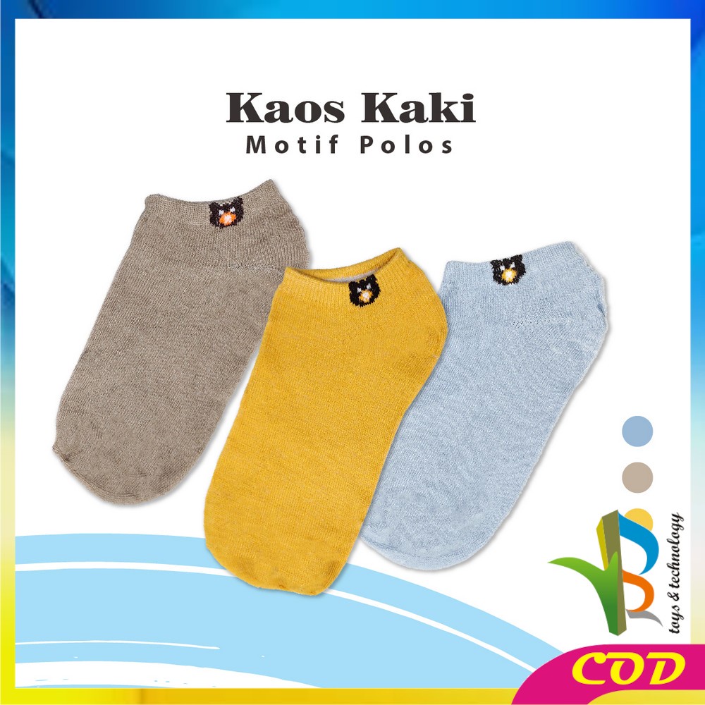 RB-P479 Ankle Kaos Kaki Spandex Dewasa Motif Semata Kaki / Kaus Kaki Pendek Unisex Motif Fashion Wanita Pria