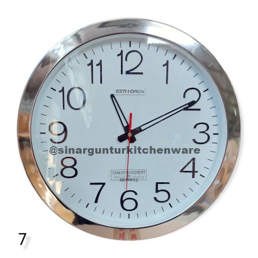 langsung order saja] EstiLoren Jam Dinding Bunyi - HST 42042 DW