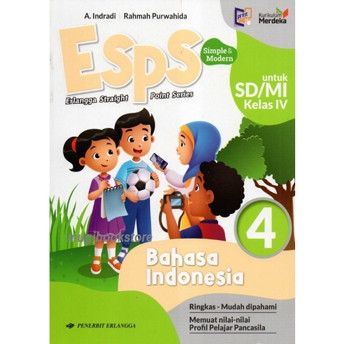 Esps Bahasa Indonesia Kurikulum Merdeka Kelas 4 Erlangga