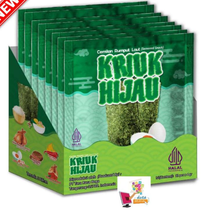 

trx2t7Sh Rumput Laut KRIUK HIJAU Halal | 1 box | 12 pcs