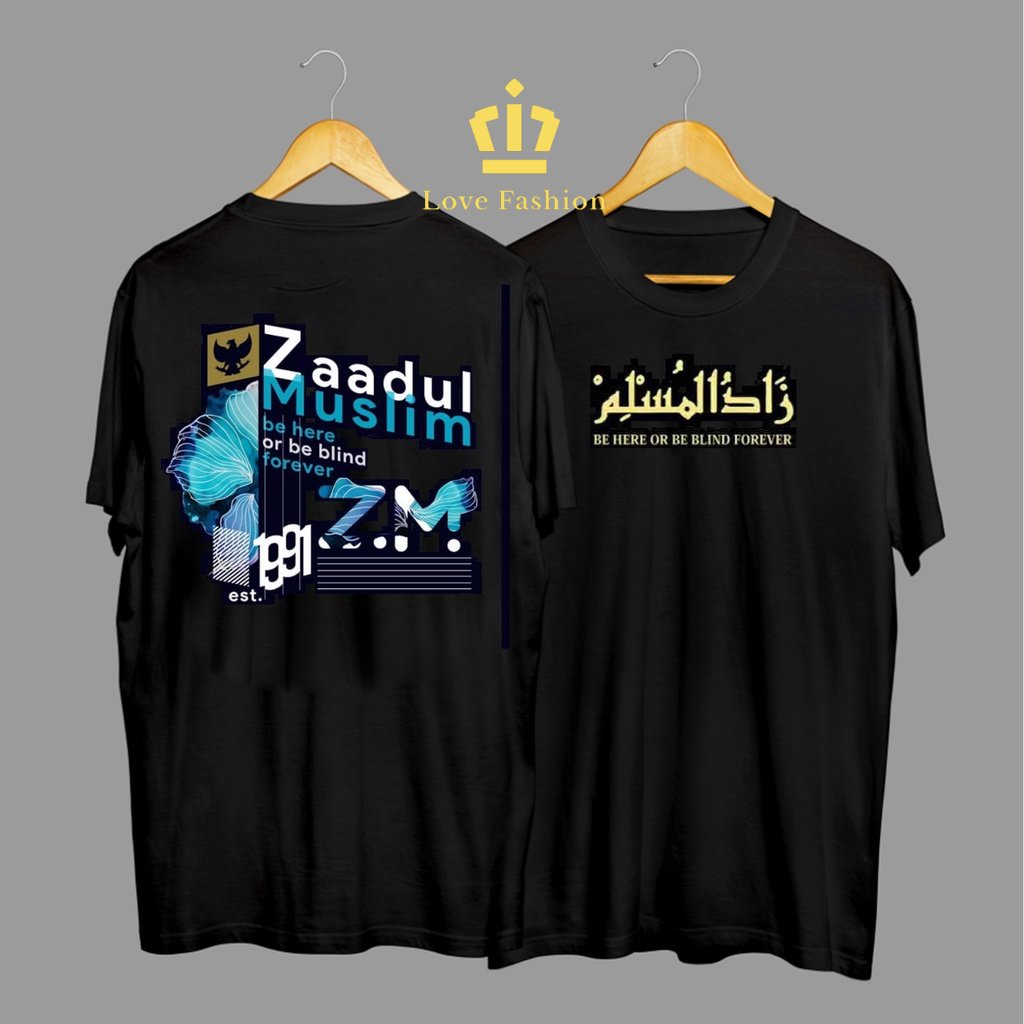 Kaos Tshirt Baju Distro Zaadul Muslim Habib Alwi Assegaf Citayem Premium Terbaru