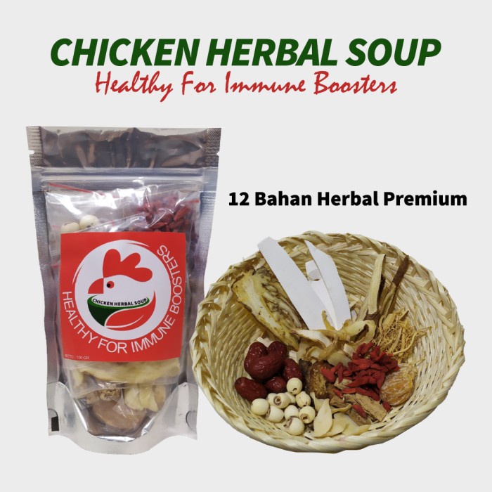 

Terlaris ✨ - Chicken Herbal Soup Bumbu Sup Ayam Rempah Tim Ayam Obat Premium 100GR 2.1.23