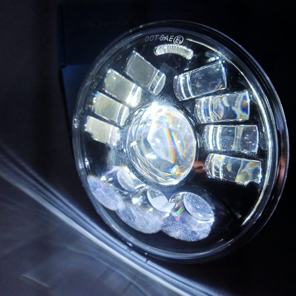 Daymaker Biled Lampu Depan Daybil 5.75 inch CB GL Tiger Katana Billet