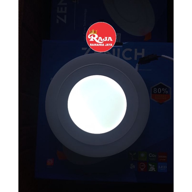 Penel Light/Downlight/Lampu Plafon LED Bulat 2 Warna Berkualitas Super Terang Zenich SNI