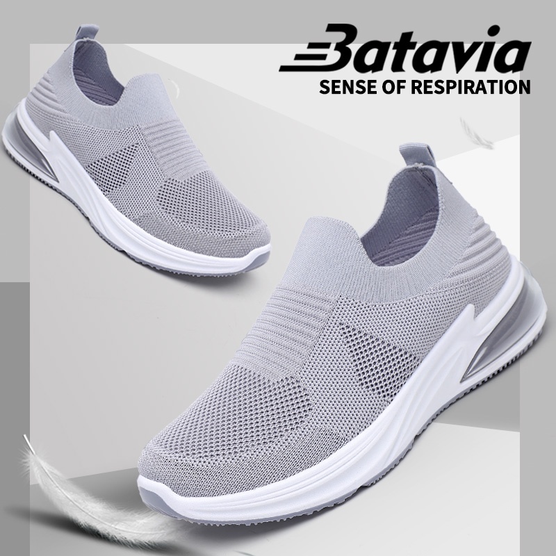 Batavia 2023 Soft bottom non-slip work shoes women's shoes fitness dancing casual running sneakers black baru sepatu kasual fashion sepatu lari anyaman terbang sepatu olahraga wanita A115