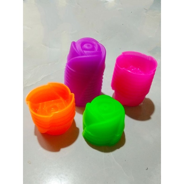 Diskon Cetakan kue  Kukus/Citakan Motif Bunga isi satu lusin 12 pcs