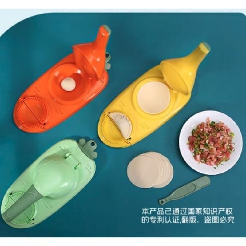 CETAKAN PRESS ADONAN PANGSIT PASTEL GYOZA 2 IN 1 HANDMADE SERBAGUNA BEST 2 IN 1