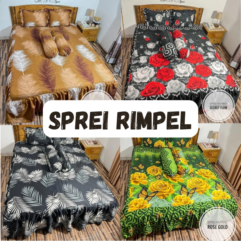 Sprei Rumbai 180x200 Homemade New - Sprei Rimpel Homemade Murah