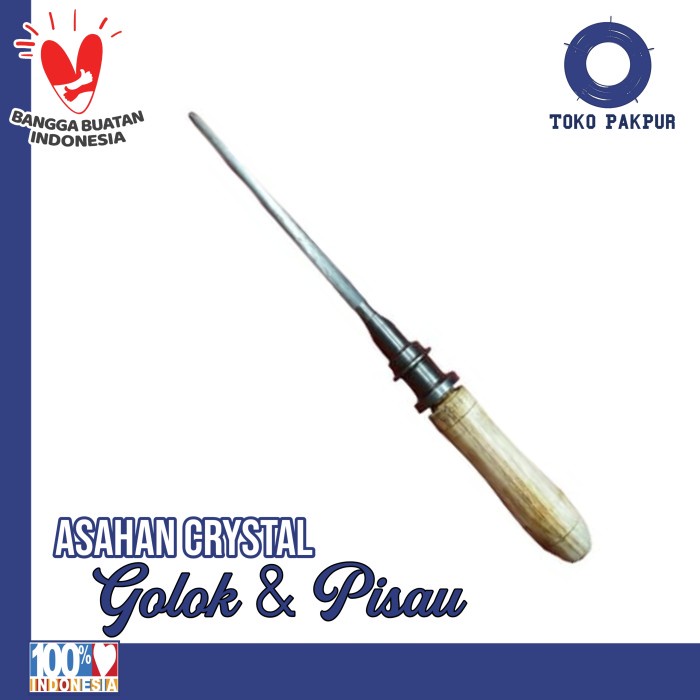 Stik Asahan Crystal Panjang - Tongkat Untuk Pisau Gunting Arit Murah