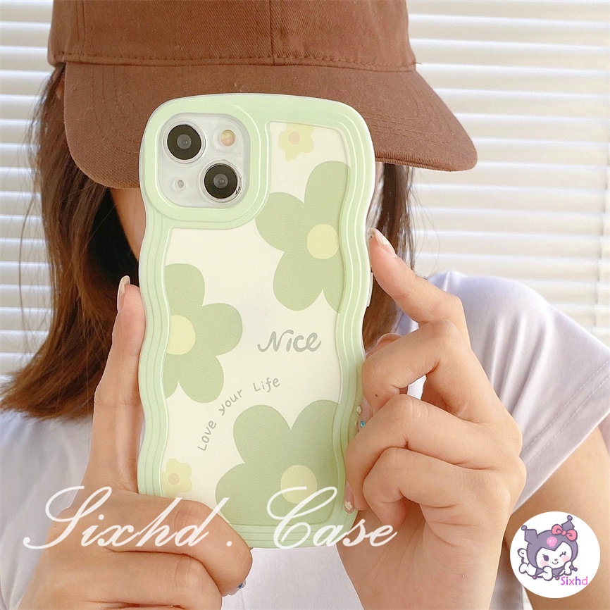 Soft Case Motif Bunga Hijau Untuk Redmi 12C 11A 10C 9T 9C Note 12 11s 11 10 9 8 Pro 10A 10 9A 9  A2 A1 Xiaomi 11Lite 12T 12Lite 11T 10T Poco M3 F3 X5 X4 X3 Pro