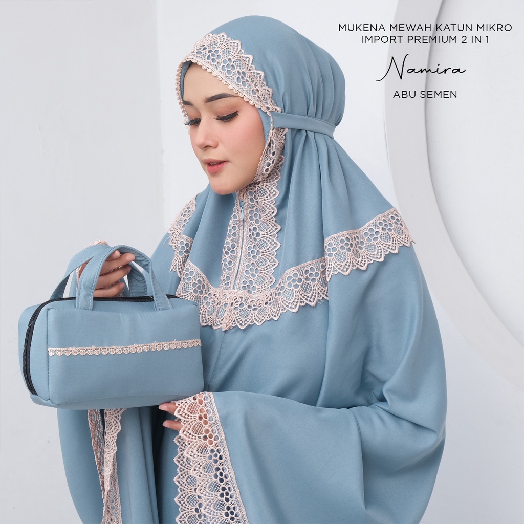 MUKENA BALI TASIK - MUKENA DEWASA 2 IN 1 MEWAH KATUN MIKRO IMPORT PREMIUM NAMIRA