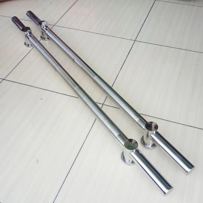 Handle pintu rumah/gagang bulat motif suling 60 cm 80 cm 1 meter - Panjang 60 cm